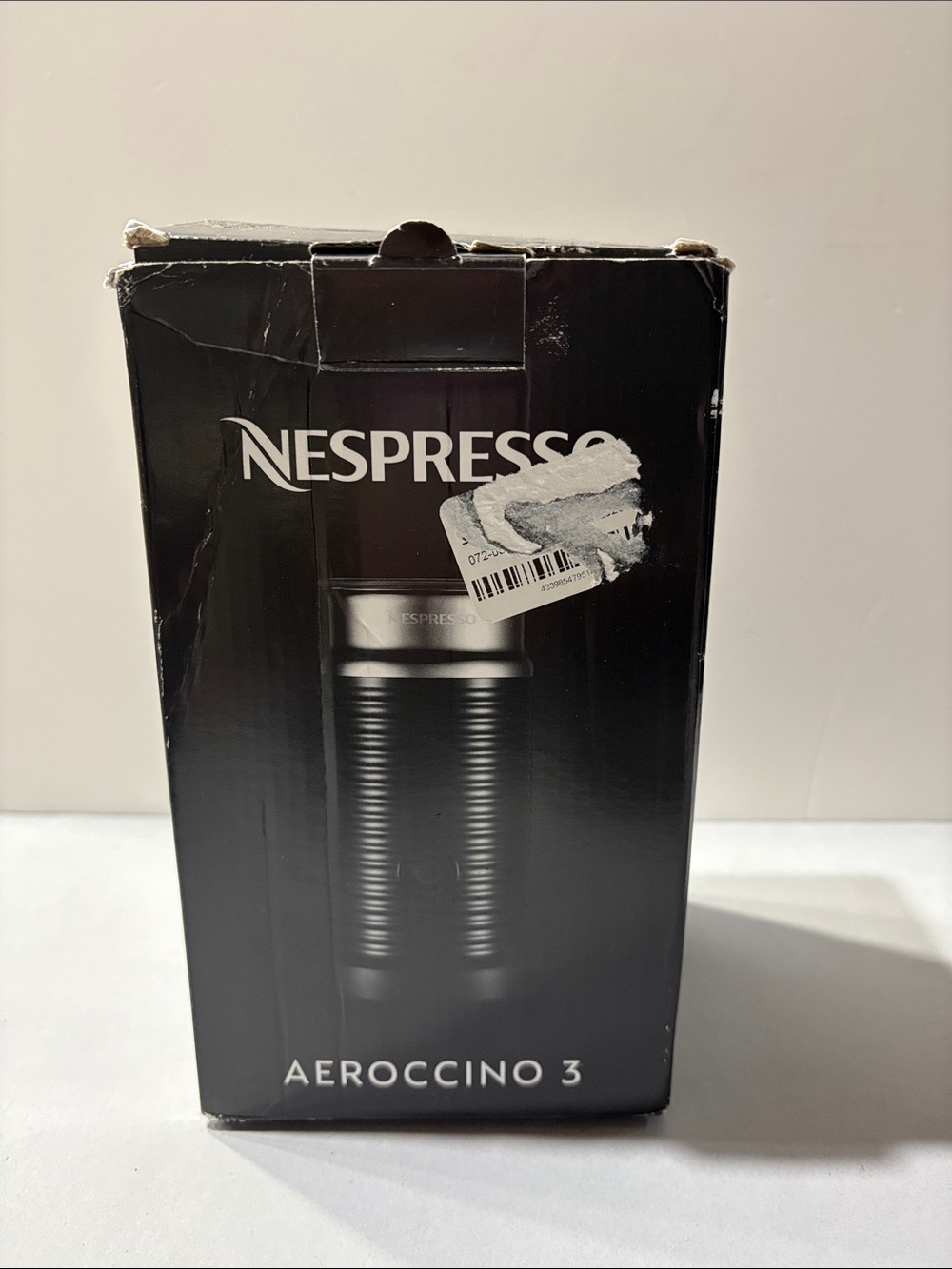 Nespresso Aeroccino 3 milk Frother - Black and Silver like new cold and hot foam